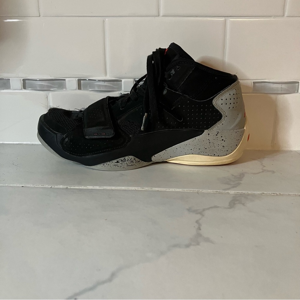 Nike Air Jordon Black and Gray kids shoes. Good condition